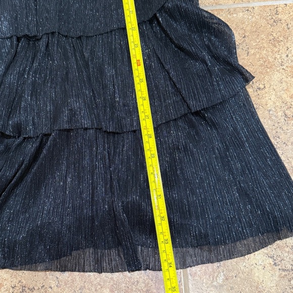 NWT Lilly Pulitzer Wyn Halter Minidress Sz 2 Noir Metallic Knit Crinkle Cocktail - Picture 13 of 13